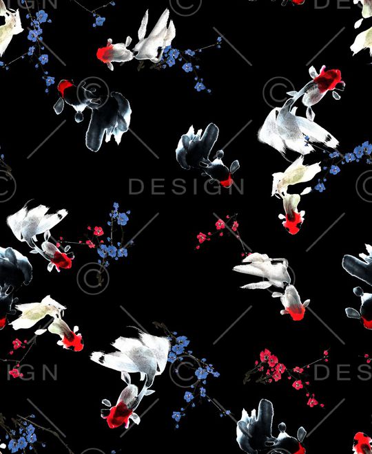 中国风印花华亿平台图片