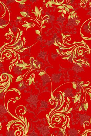 古典花纹印花华亿平台图片