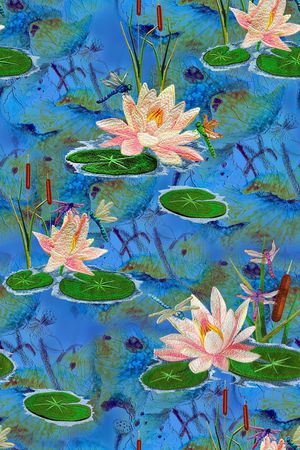 花卉印花华亿平台图片