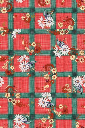 格子印花华亿平台图片