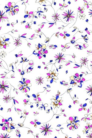 抽象花卉印花华亿平台图片