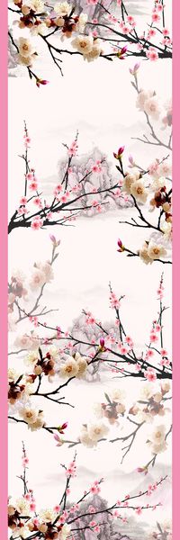 玉兰花印花华亿平台图片