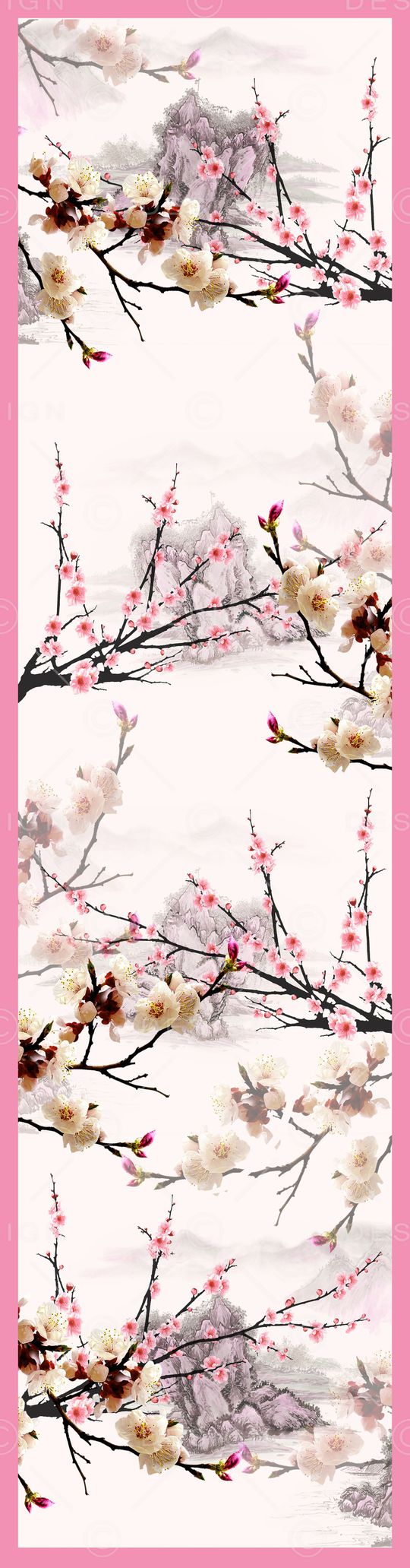 玉兰花印花华亿平台图片