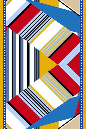 几何印花华亿平台图片