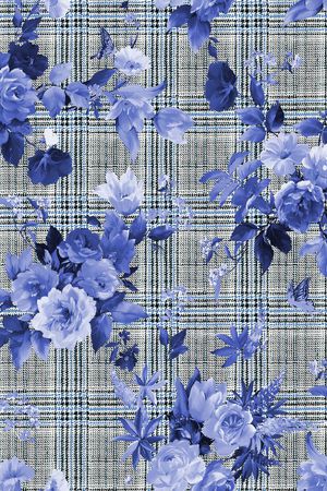 格子印花华亿平台图片