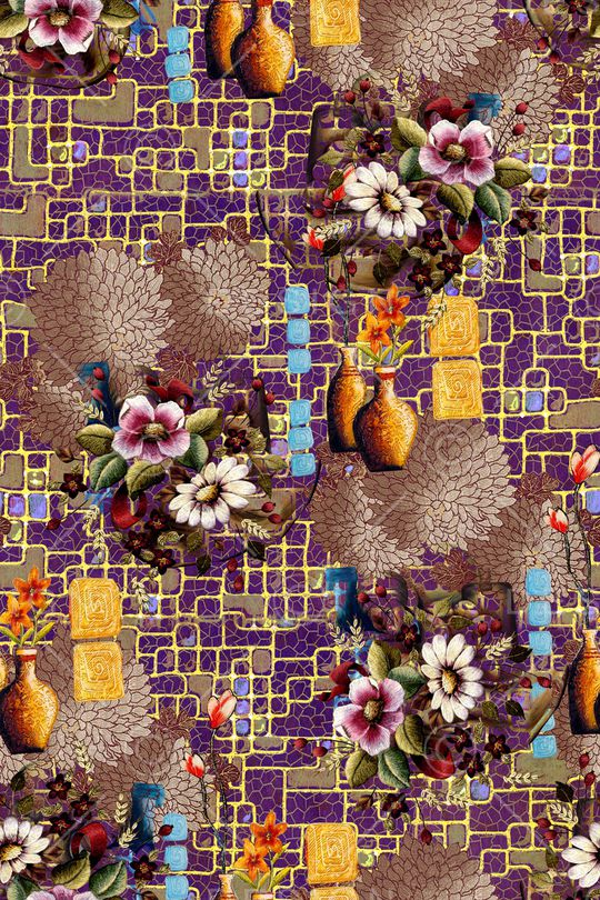 格子印花华亿平台图片