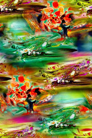 抽象印花华亿平台图片