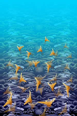 仙鹤印花华亿平台图片