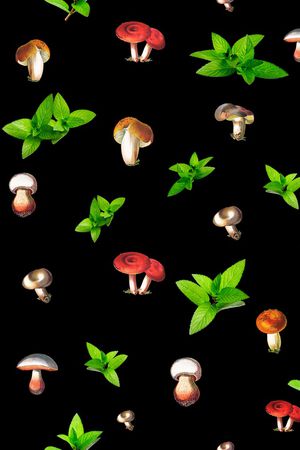 蘑菇印花华亿平台图片