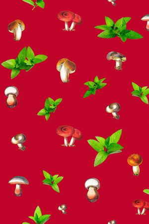 蘑菇印花华亿平台图片