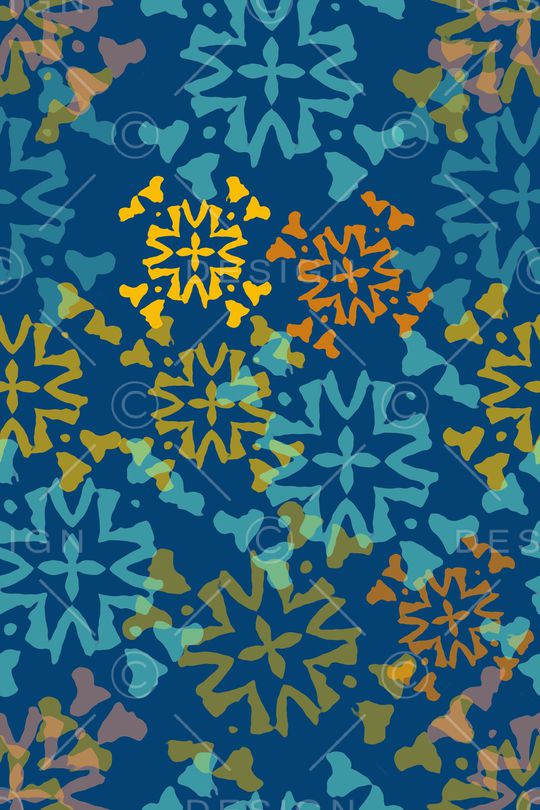 风格化花卉印花华亿平台图片