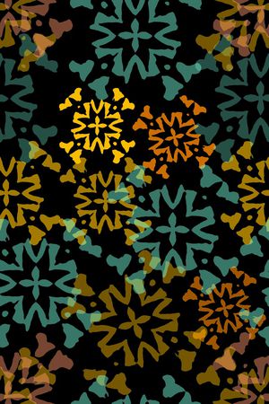 风格化花卉印花华亿平台图片