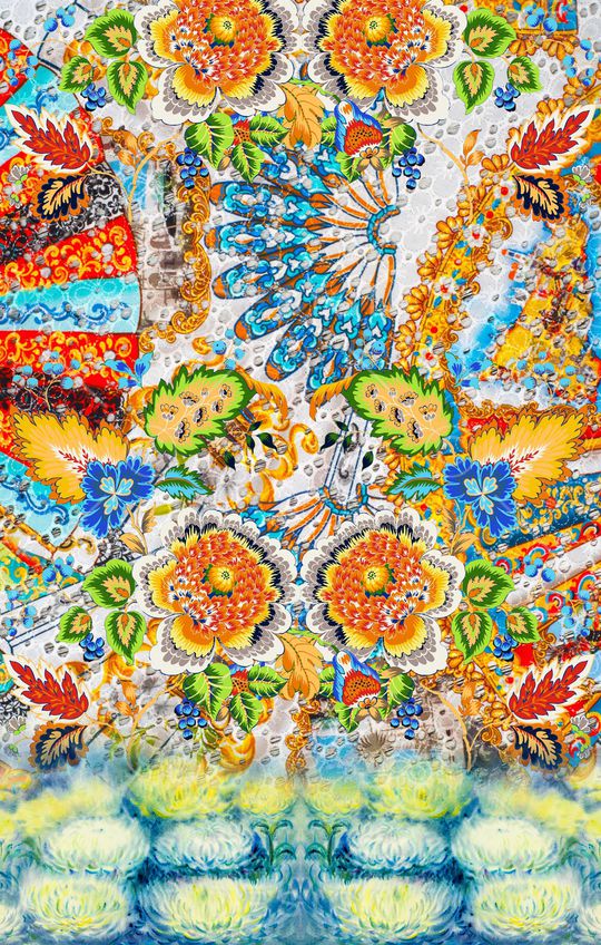 定位花印花华亿平台图片