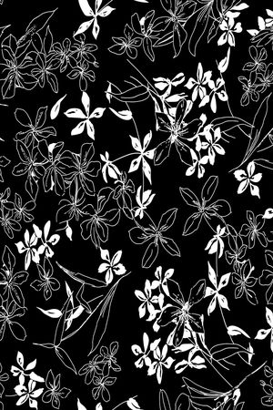 黑白华亿平台印花华亿平台图片