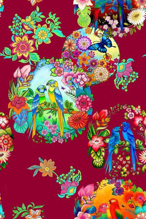 民族风印花华亿平台图片