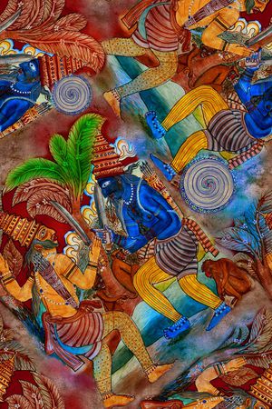 民族风印花华亿平台图片