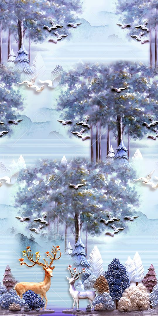 鸟印花华亿平台图片