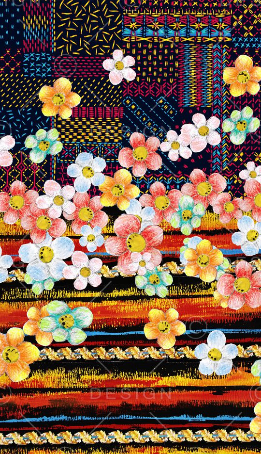 民族风印花华亿平台图片