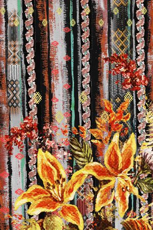 民族风印花华亿平台图片