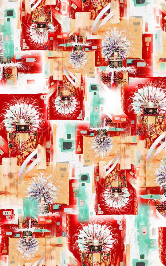 笔触印花华亿平台图片