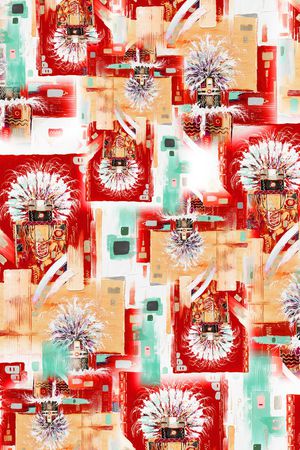 笔触印花华亿平台图片