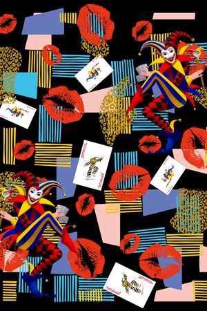 男装印花华亿平台图片