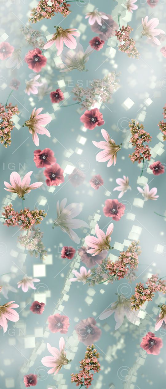 迪拜花卉印花华亿平台图片