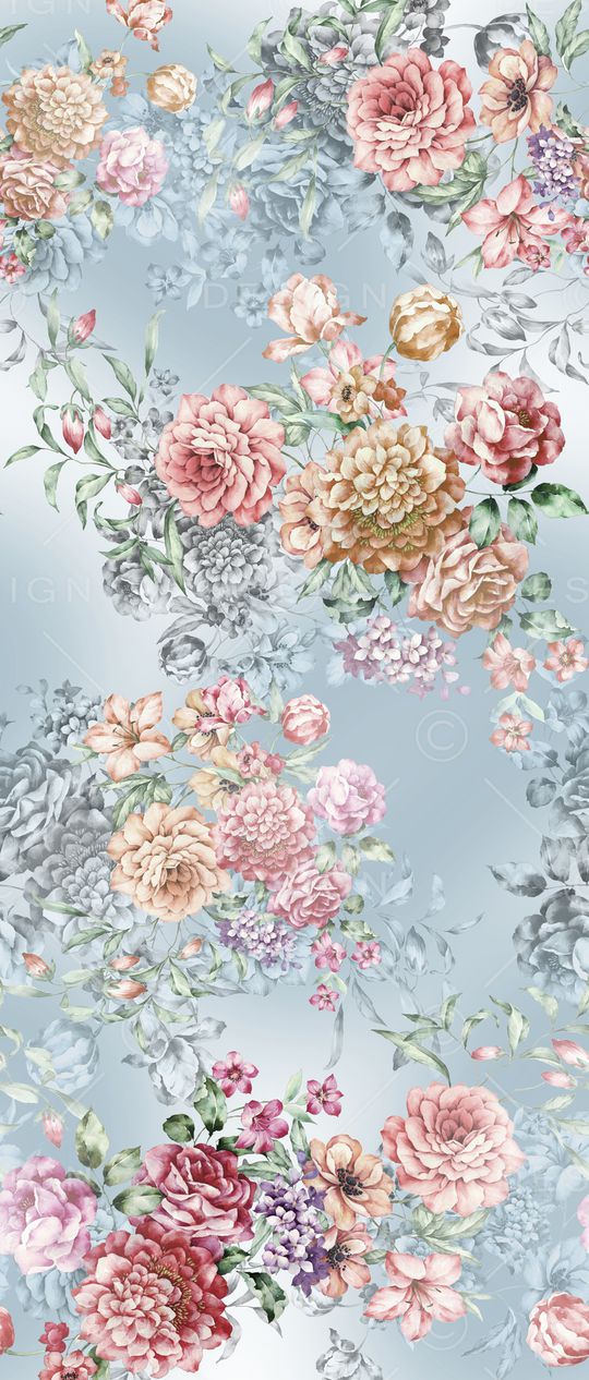 迪拜花卉印花华亿平台图片