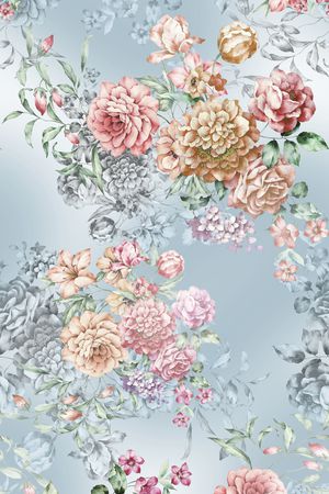 迪拜花卉印花华亿平台图片