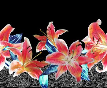 1035275-180323黄百合回路裁剪黑色