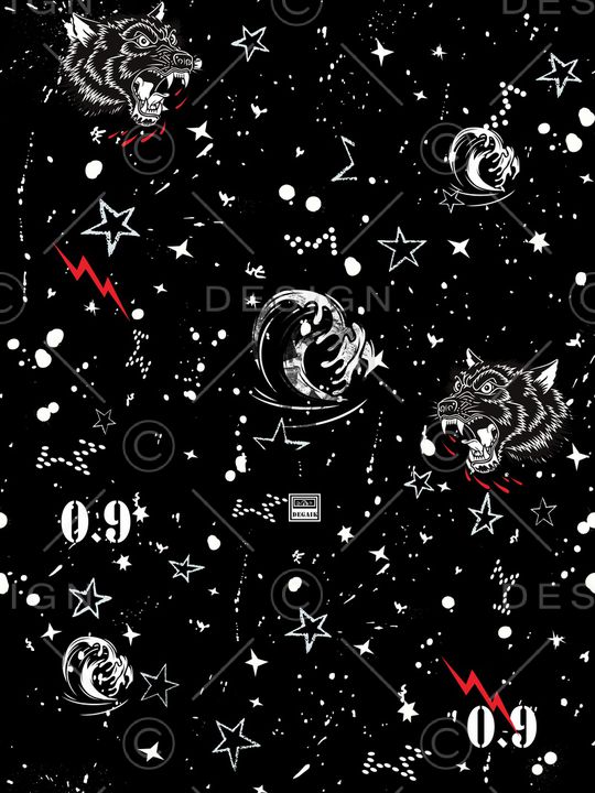 抽象印花华亿平台图片