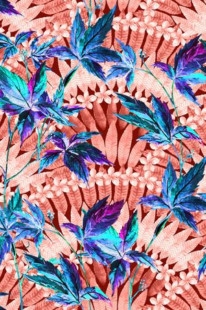 抽象花卉印花华亿平台图片