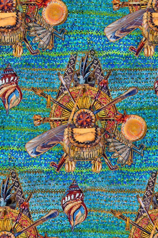 几何印花华亿平台图片