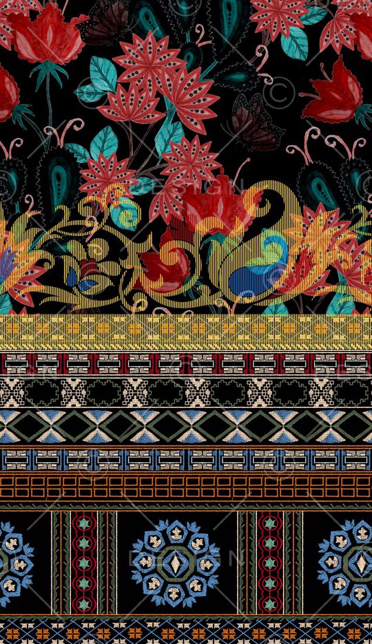 民族风印花华亿平台图片