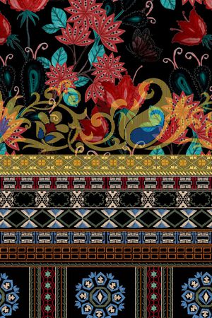 民族风印花华亿平台图片