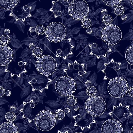 黑底花卉印花华亿平台图片