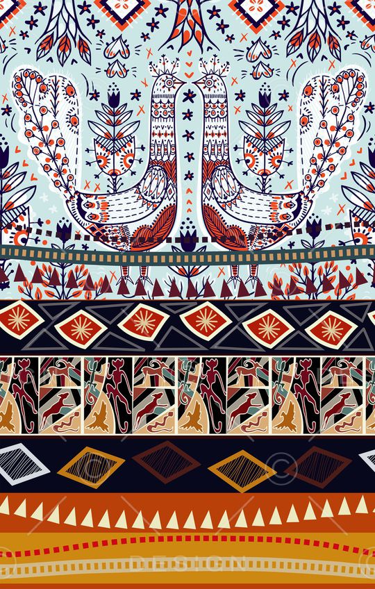 民族风印花华亿平台图片