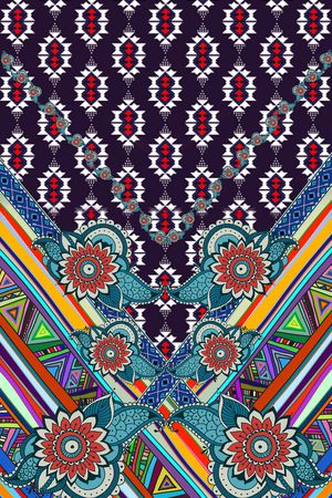 民族风印花华亿平台图片