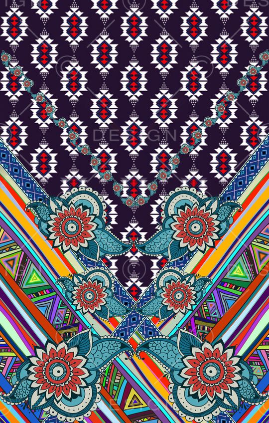 民族风印花华亿平台图片