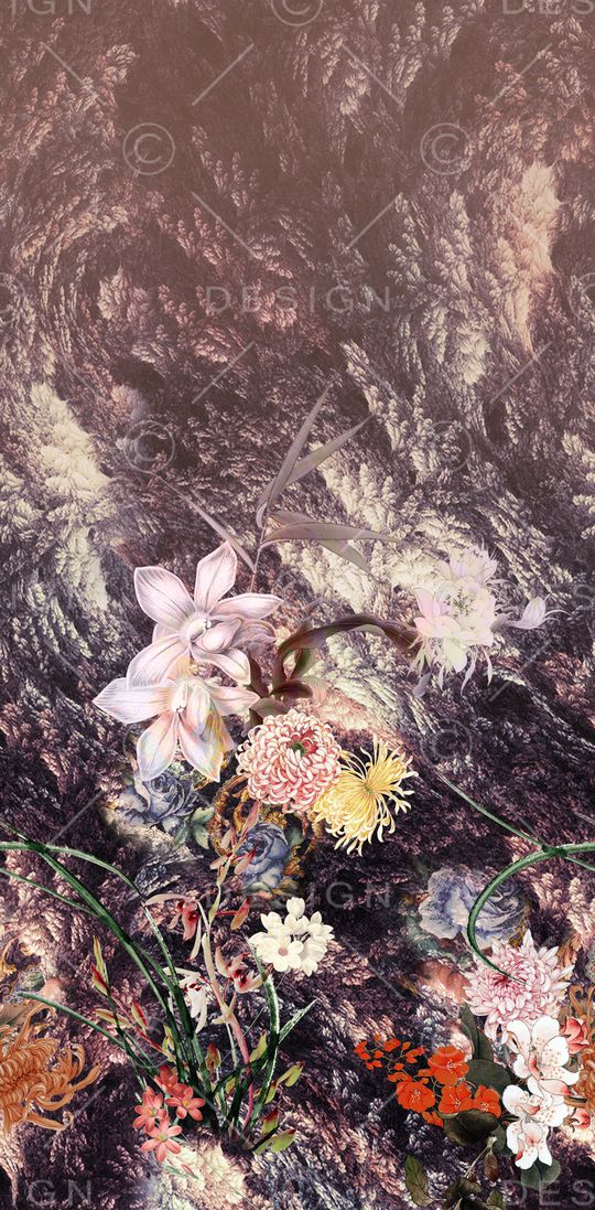 花卉印花华亿平台图片