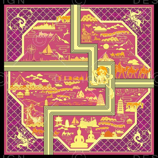 条纹印花华亿平台图片