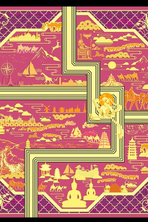 条纹印花华亿平台图片