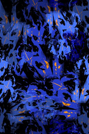 抽象花卉印花华亿平台图片