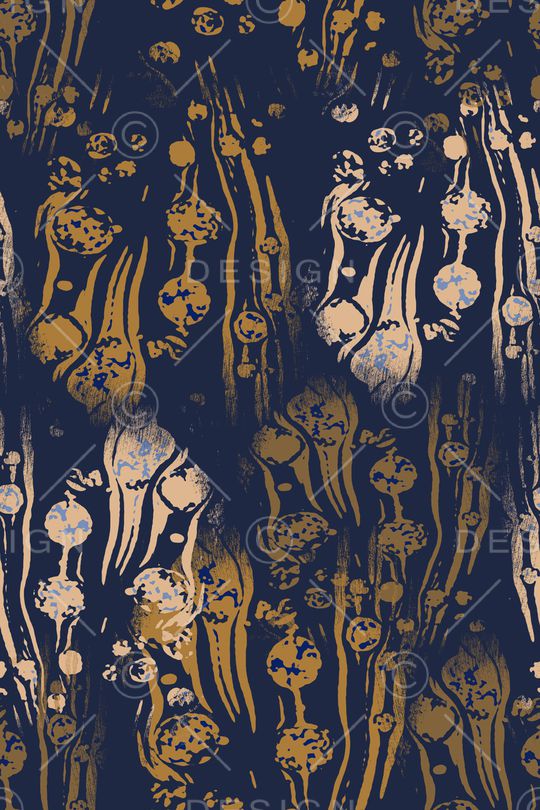 抽象花卉印花华亿平台图片