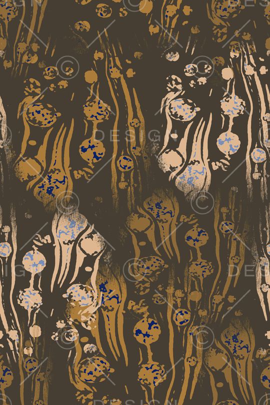 抽象花卉印花华亿平台图片