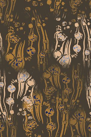 抽象花卉印花华亿平台图片