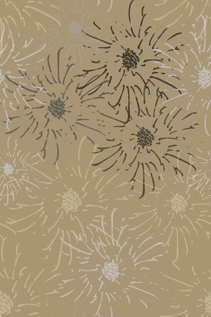 抽象花卉印花华亿平台图片