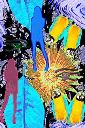 条纹印花华亿平台图片