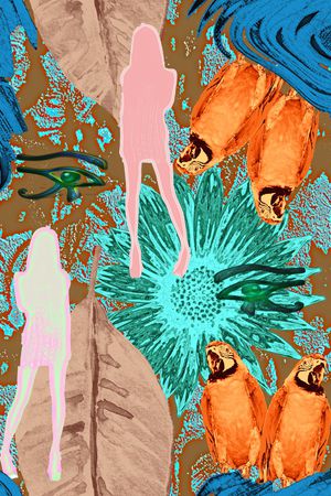 条纹印花华亿平台图片