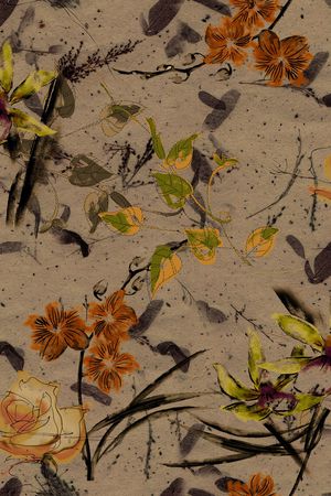 中国风印花华亿平台图片